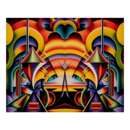 Magic Faces in Magic Places Perfect Poster