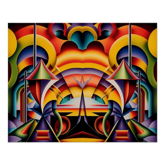 Magic Faces in Magic Places Perfect Poster (Voorkant)