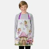 Magic Fairies Roze Paddenstoelen Kinderen Schort (Gedragen)