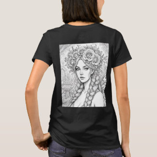 Magic Fairy Line Art – Double Sided Fae T-Shirt