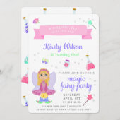Magic Fairy Party | Viering van de verjaardag van Kaart (Voorkant / Achterkant)