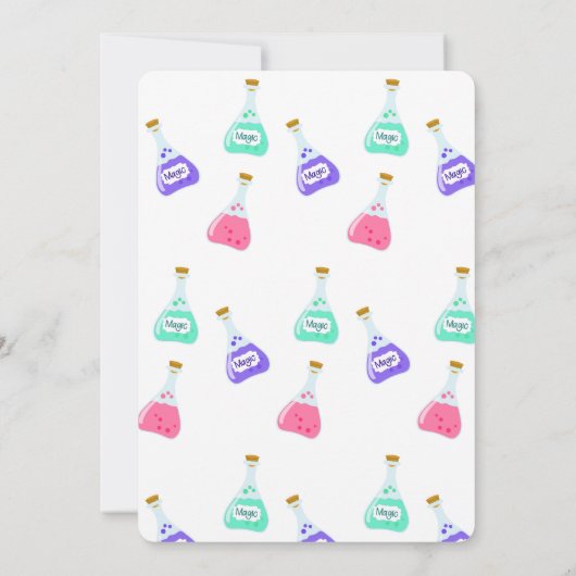 Magic Fairy Party | Viering van de verjaardag van Kaart (Achterkant)