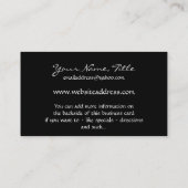 Magic Fairy White Fantasy Visitekaartjes (Achterkant)