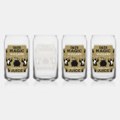 Magic Fantasy Wizard Gift Blikvorm Glas (Achterkant)