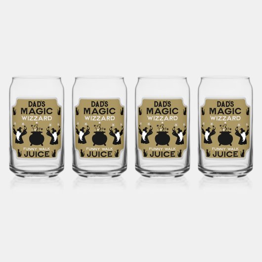 Magic Fantasy Wizard Gift Blikvorm Glas (Voorkant)