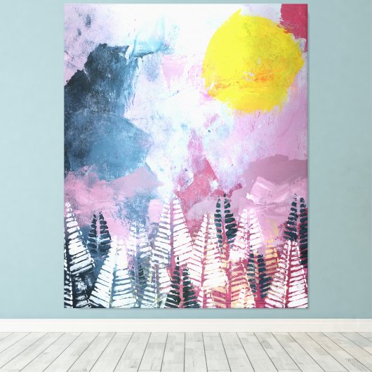 Magic Forest Canvas Afdruk (Insitu (Houten vloer))