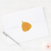 Magic Forest Gouden Blad Ronde Sticker (Envelop)