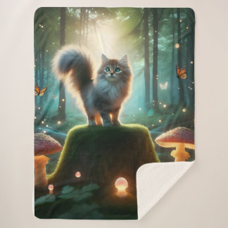 Magic Forest-kattendeken Sherpa Deken