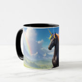 Magic Friesenpferd Alicorn Tasse Mok (Voorkant links)