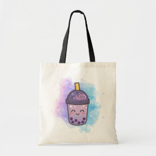 Magic Galaxy Boba Thee Aangepaste Canvas tas