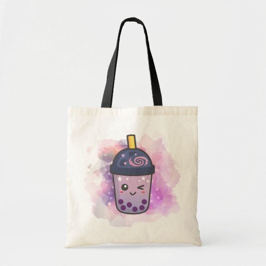 Magic Galaxy Boba Thee | Aangepaste Canvas tas (Voorkant)