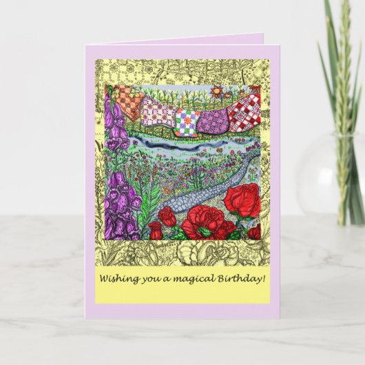 Magic Garden Carte de souhaits d'anniversaire (Devant)