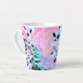 Magic Garden Flower Print Latte Mug (Angle gauche)