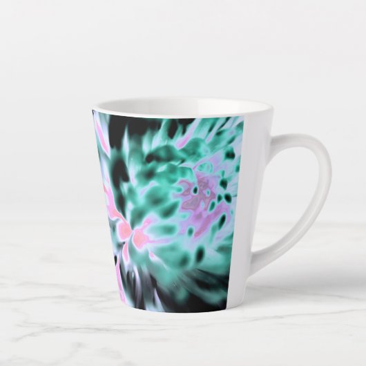 Magic Garden Flower Print Latte Mug (Droite)
