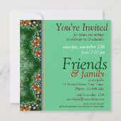 Magic Garden Green Lace Graduation Invitations (Dos)