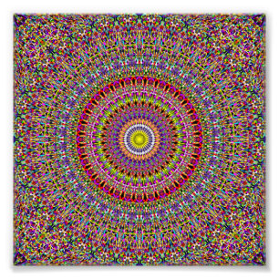 Magic Garden Mandala Foto Afdruk