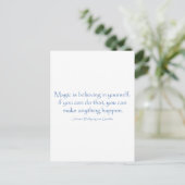 Magic gelooft briefkaart (Staand voorkant)