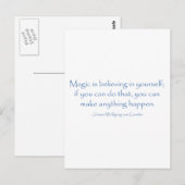 Magic gelooft briefkaart (Voorkant / Achterkant)
