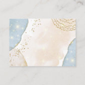 Magic Glitter Abstract Modern Baby shower Informatiekaartje (Achterkant)