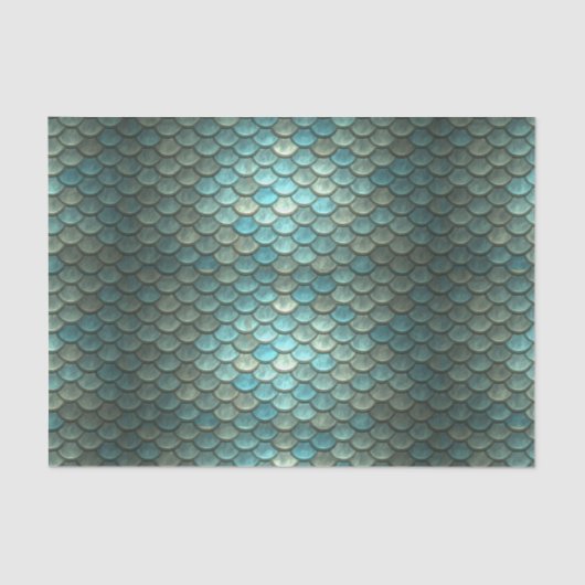 Magic Green Dragon Scale Fantasy Gift Tissue Paper Tissuepapier (Voorkant)