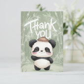 Magic Greeting Panda Bedankkaart (Staand voorkant)