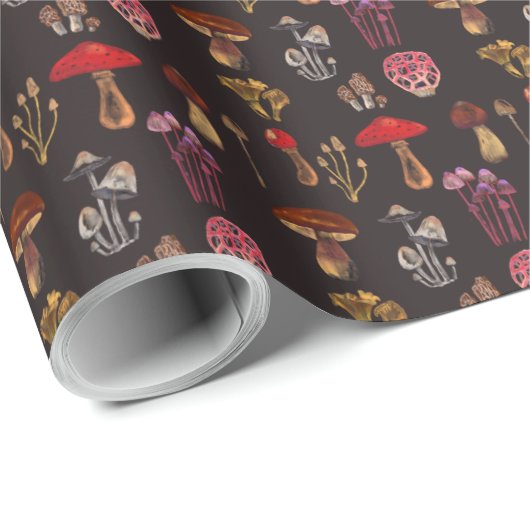 Magic Hand Crafted Mushroom Patroon Cadeaupapier (Rol Hoek)