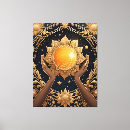 Magic Handen Tarot schilderij Canvas Afdruk (Voorkant)