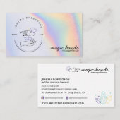 Magic Hands Massage Therapist Esoteric Visitekaartje (Voorkant / Achterkant)