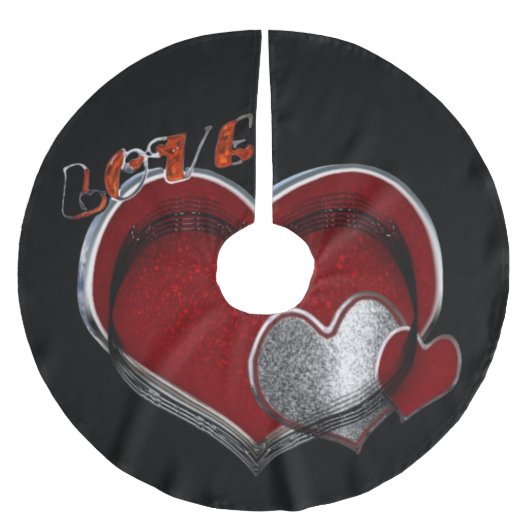 Magic Heart Zwarte Boomrok Kerstboom Rok (Voorkant)