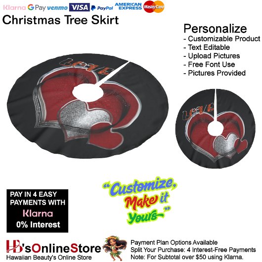 Magic Heart Zwarte Boomrok Kerstboom Rok