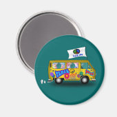 Magic Hippie Van Magneet (Voorkant / Achterkant)