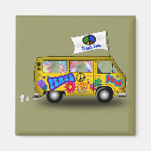 Magic Hippie Van Magneet (Voorkant)