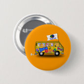 Magic Hippie Van Ronde Button 5,7 Cm (Voorkant /achterkant)