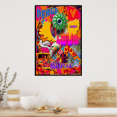 Magic Hippy Ride Poster (Keuken)
