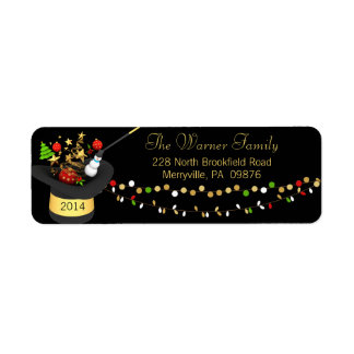 Magic Holiday Pet Garland Retouradreslabels Etiket