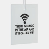 MAGIC IN DE LUCHT IS WIFI GLAS ORNAMENT (Voorkant Rechts)
