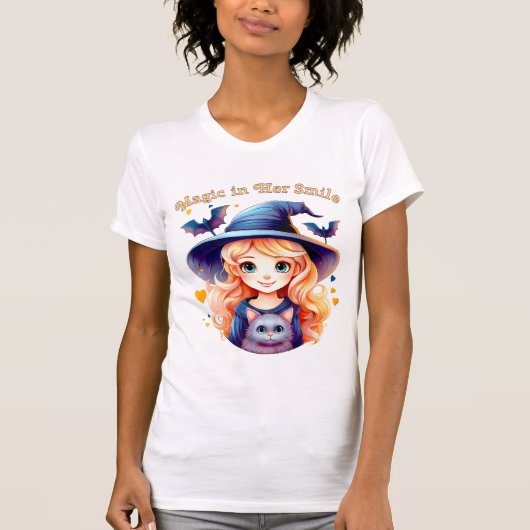 Magic in Her Smile – Women’s Halloween T-Shirt (Devant)