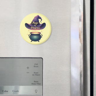 Magic In Progress Witchy Cauldron Magnet
