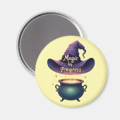 Magic In Progress Witchy Cauldron Magnet (Recto/Verso)