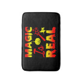 Magic is echt een halloween pomkin witch badmat (Voorkant Verticaal)