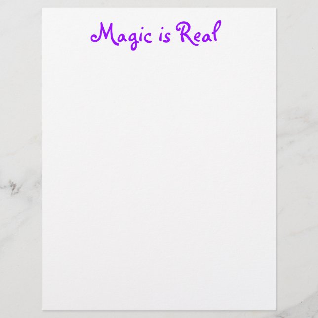 Magic is Real-letterhead (Voorkant)