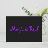 Magic is Real-uitnodigingen Kaart (Staand voorkant)