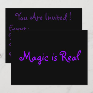 Magic is Real-uitnodigingen Kaart