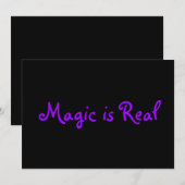 Magic is Real-uitnodigingen Kaart (Voorkant / Achterkant)