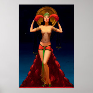 Magic Lady Pulp gaat omhoog Poster