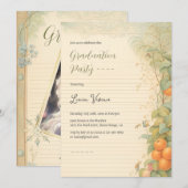 Magic Land Papier Prinses Foto Afstuderen Kaart (Voorkant / Achterkant)