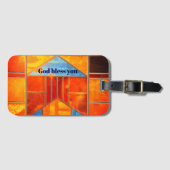 Magic light pouring from the windows of the Church Bagagelabel (Voorkant (horizontaal))