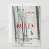 Magic Love - Mariage Movie Poster Style Invitation (Devant)