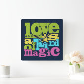 Magic Love personnalisé monographie horloge murale (Maison)
