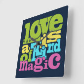 Magic Love personnalisé monographie horloge murale (Angle)